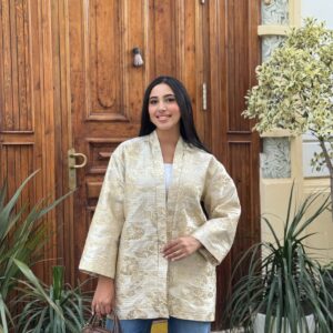 KIMONO "OR LUMIÈRE" EN BROCART