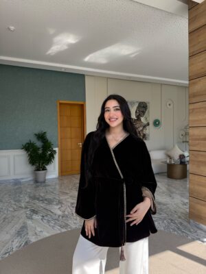 KIMONO "MARRON NOBLE" EN VELOURS